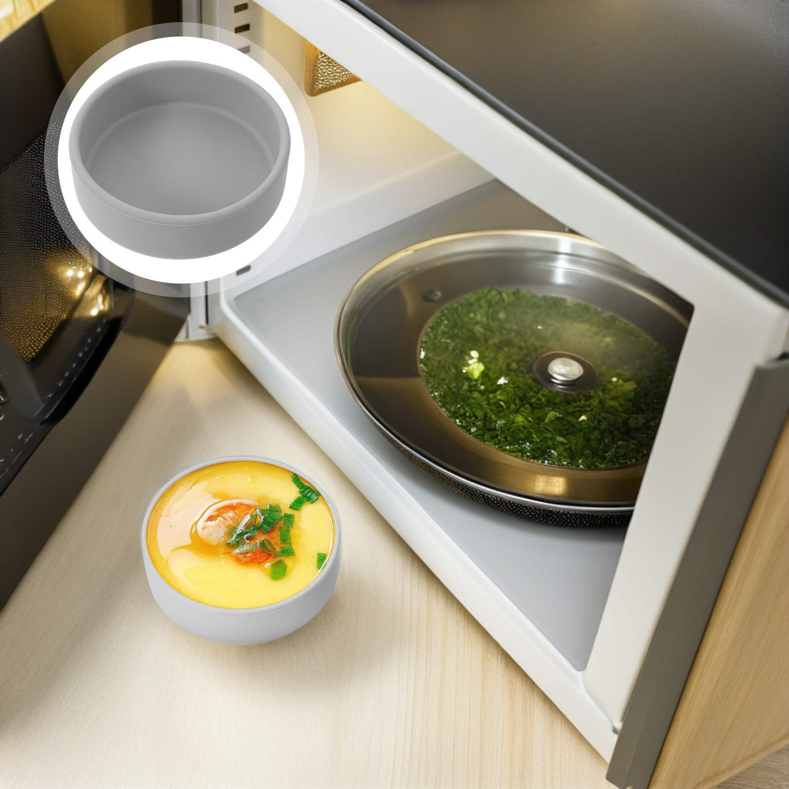 Meal Prep Egg - 3Pcs Silicone Air Fryer Egg Molds