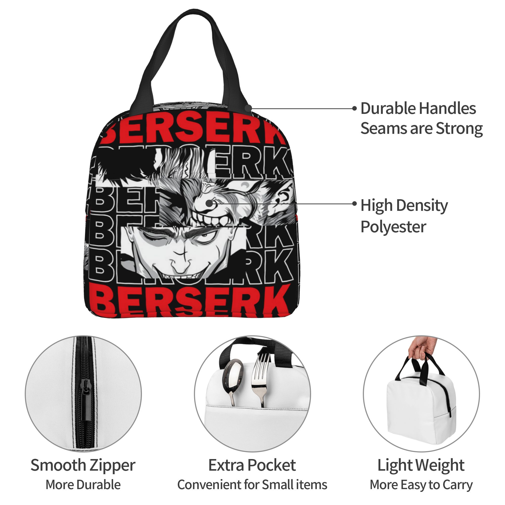 Meal Prep Bag - B-Berserks Thermal Insulated Lunch Bag Brand