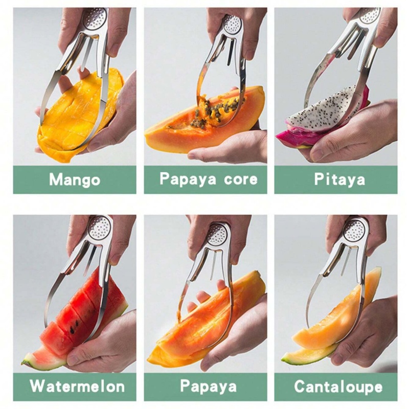 Mango Splitter Tool - Stainless Steel Mango Cutter Splitter Avocado