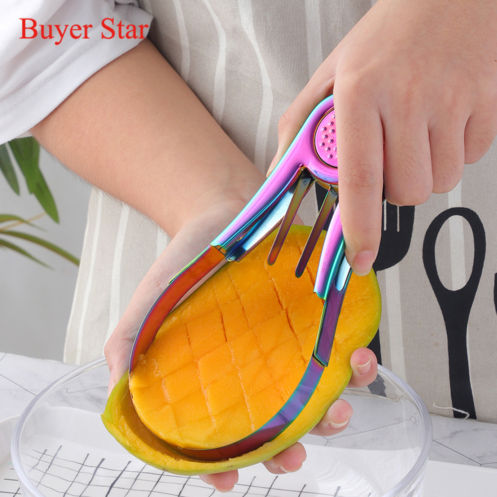 Mango Splitter Tool - Phong Cách Mới Thép Không Gỉ