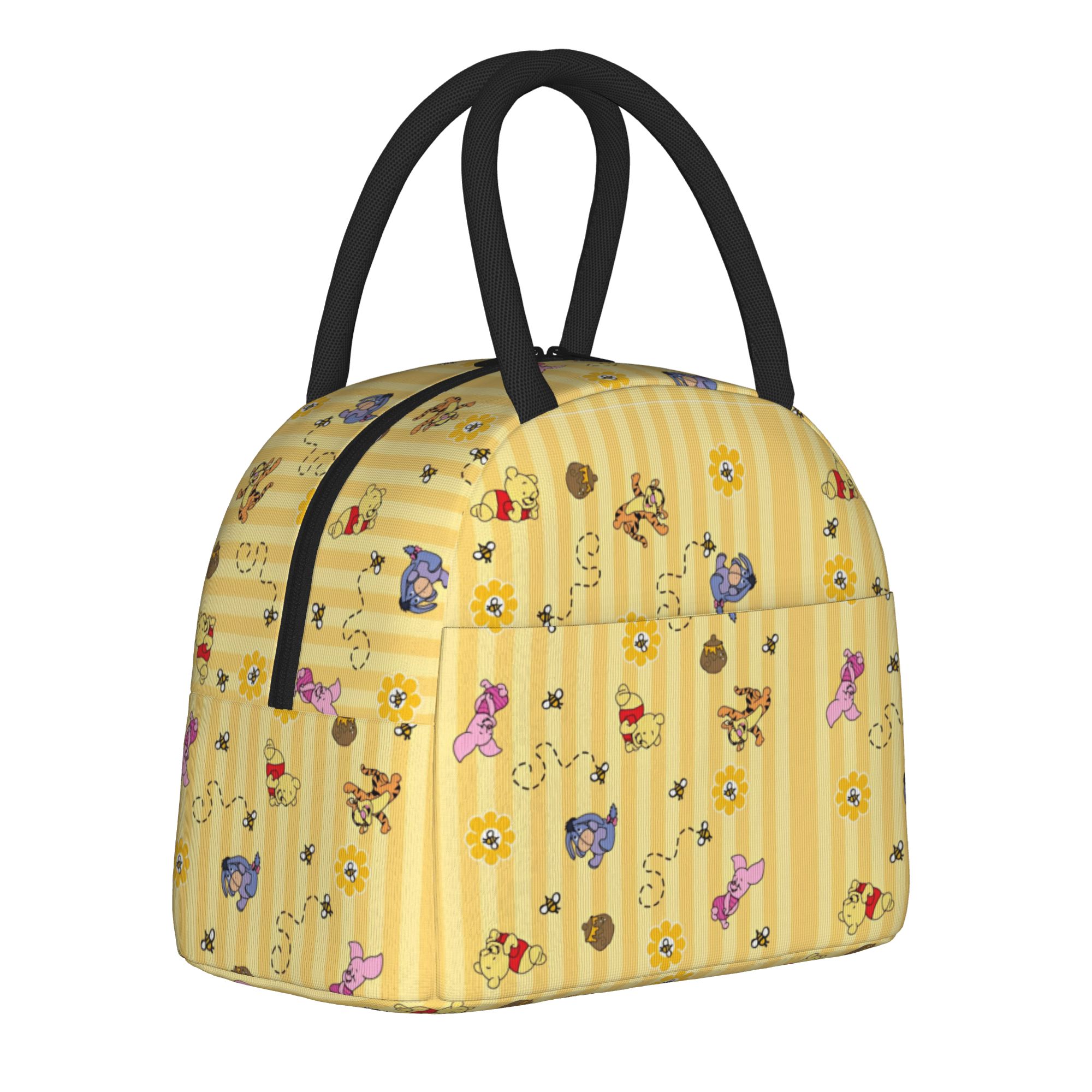 Meal Prep Bag - Cute Honey And Bee Insulated Lunch