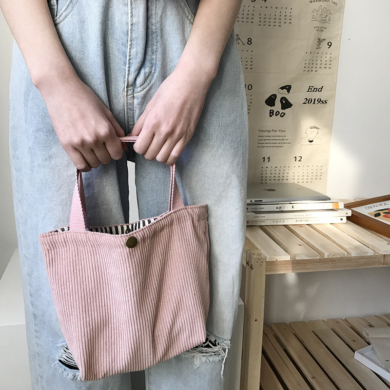 Small Corduroy Lunch Bag For W - đánh giá và giá Meal Prep Bag