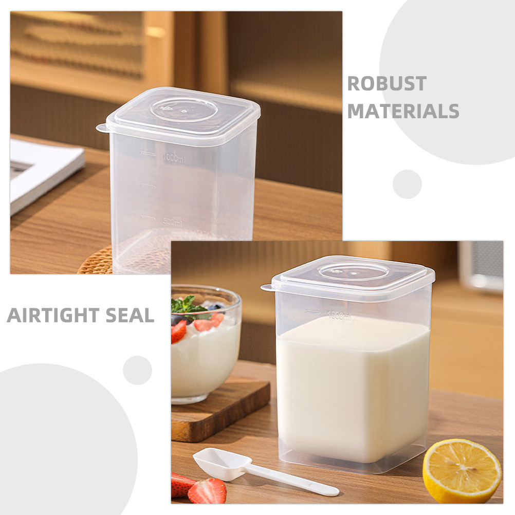 Clear Plastic Yogurt Storage B - đánh giá và giá Meal Prep Japanese