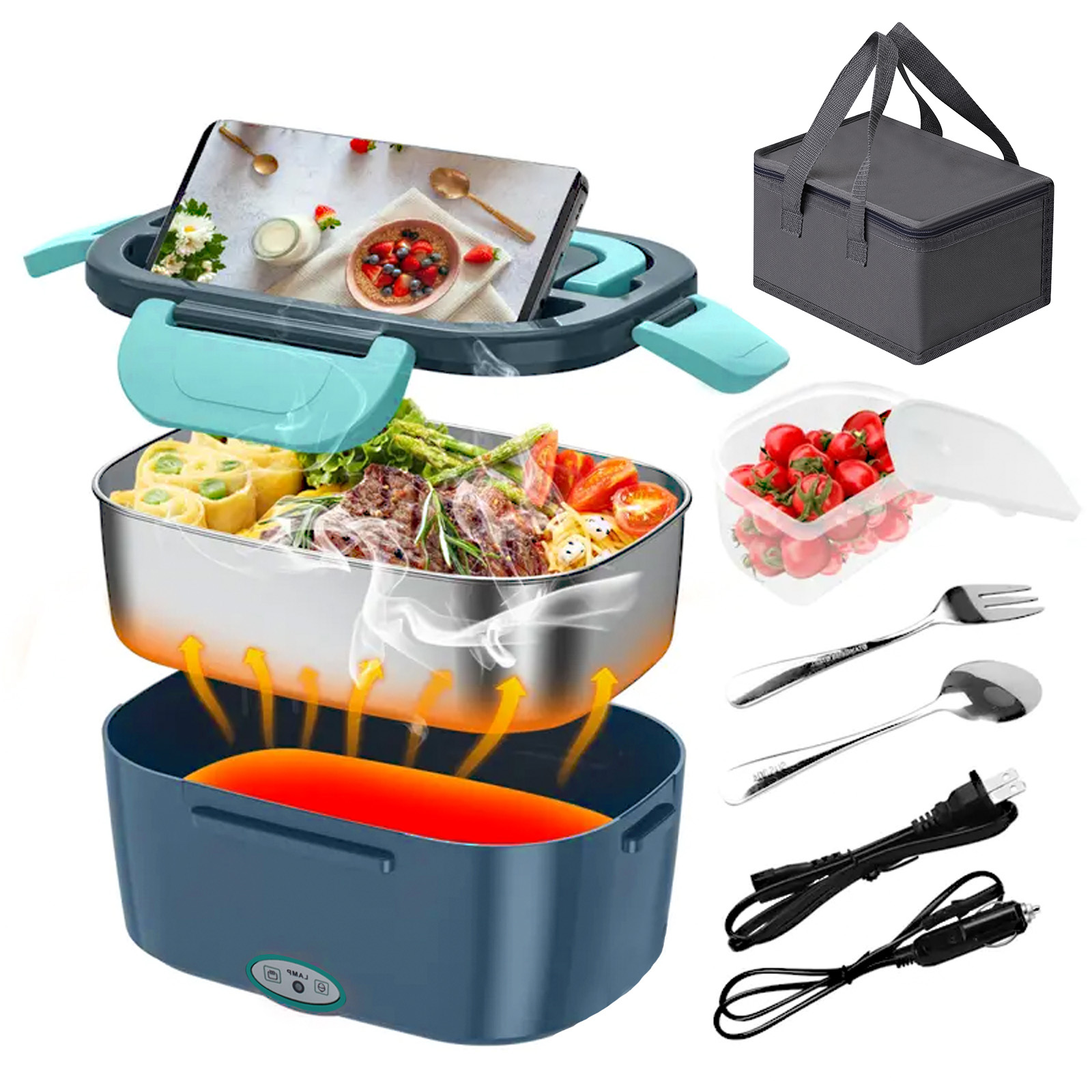 100W Electric Heating Lunch Bo - đánh giá và giá Meal Prep Bag