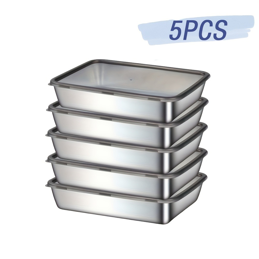 5-Piece Stainless Steel Food S - đánh giá và giá Meal Prep Containers Xl