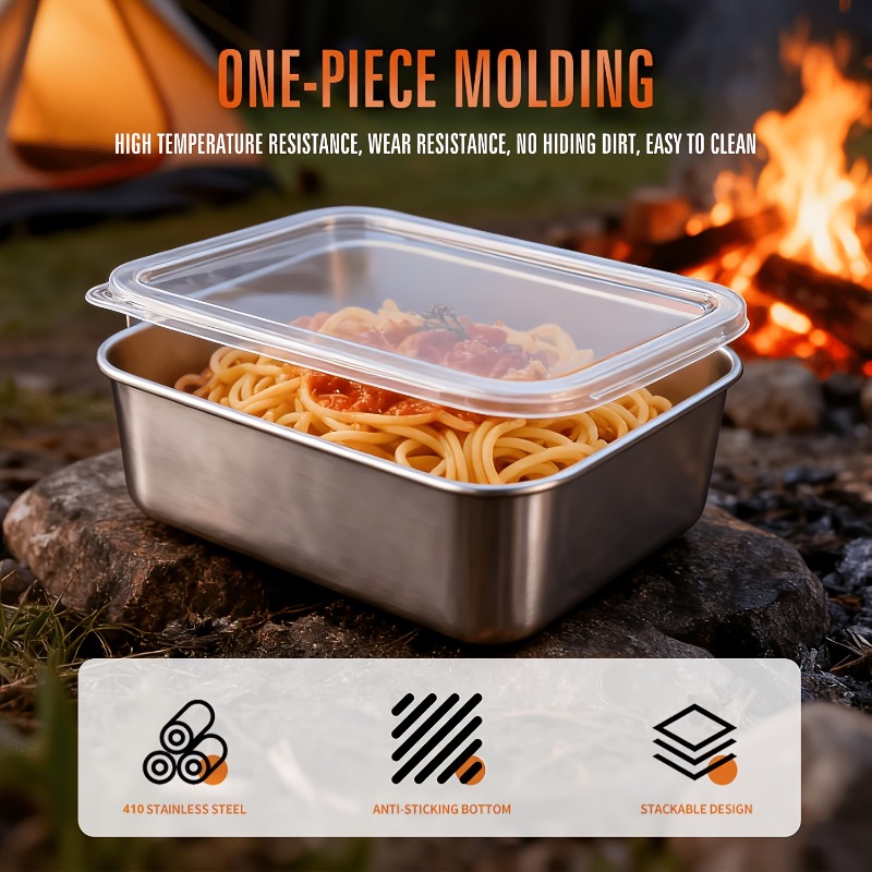 5pcs Stainless Steel Food Cont - đánh giá và giá Meal Prep Containers Xl