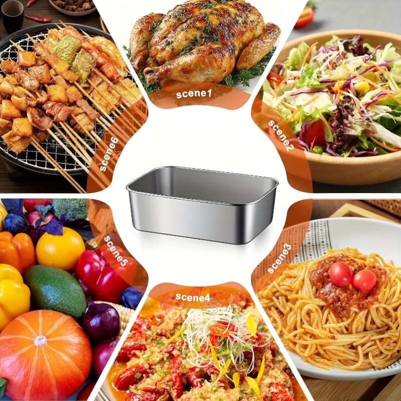5pcs Stainless Steel Food Cont - đánh giá và giá Meal Prep Containers Xl
