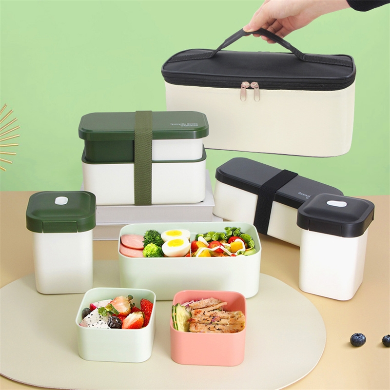Double Compartment Lunch Box M - đánh giá và giá Meal Prep Japanese