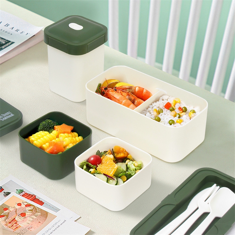 Double Compartment Lunch Box M - đánh giá và giá Meal Prep Japanese