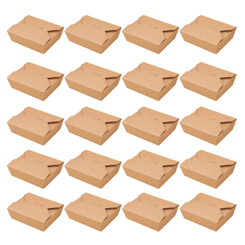 20Pcs Kraft Paper Lunch Box Di - đánh giá và giá Meal Prep Day
