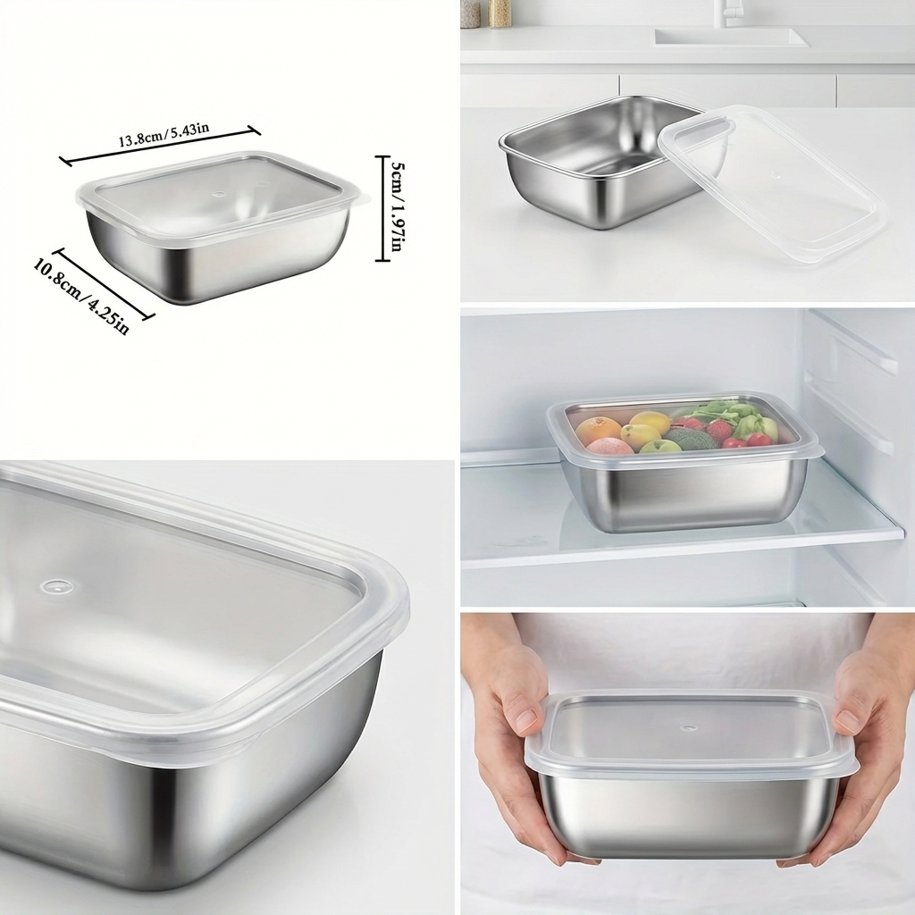 5PCS Stainless Steel Food Stor - đánh giá và giá Meal Prep Containers Xl