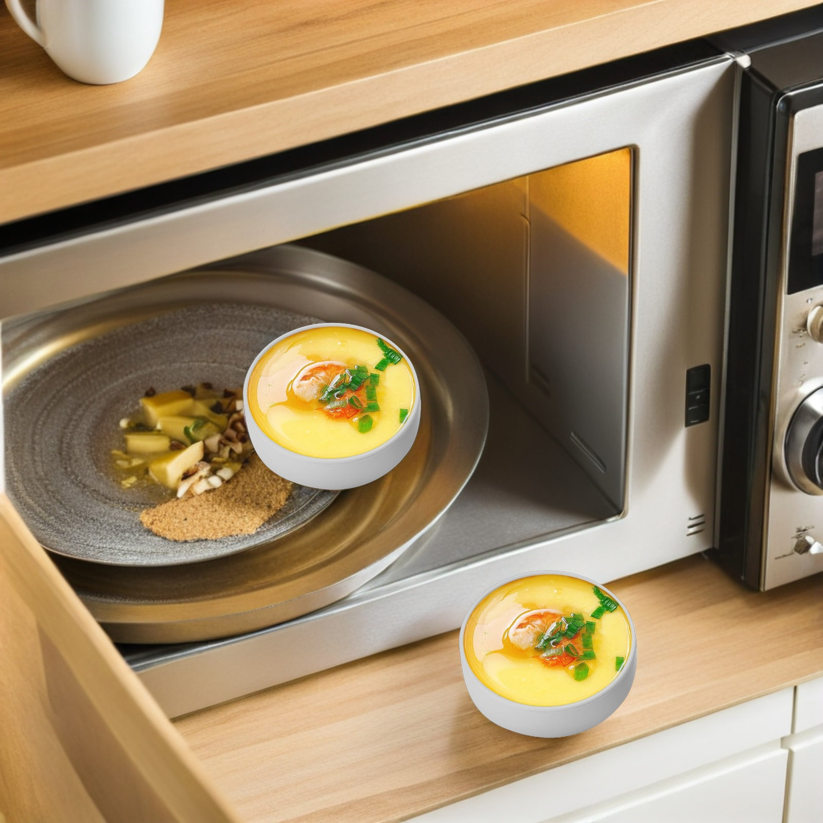 3Pcs Silicone Air Fryer Egg Mo - đánh giá và giá Meal Prep Egg
