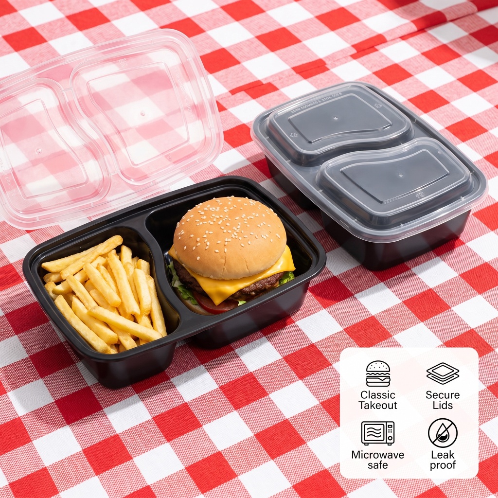 35oz 20 Pack 2 Compartment Lea - đánh giá và giá Meal Prep Day