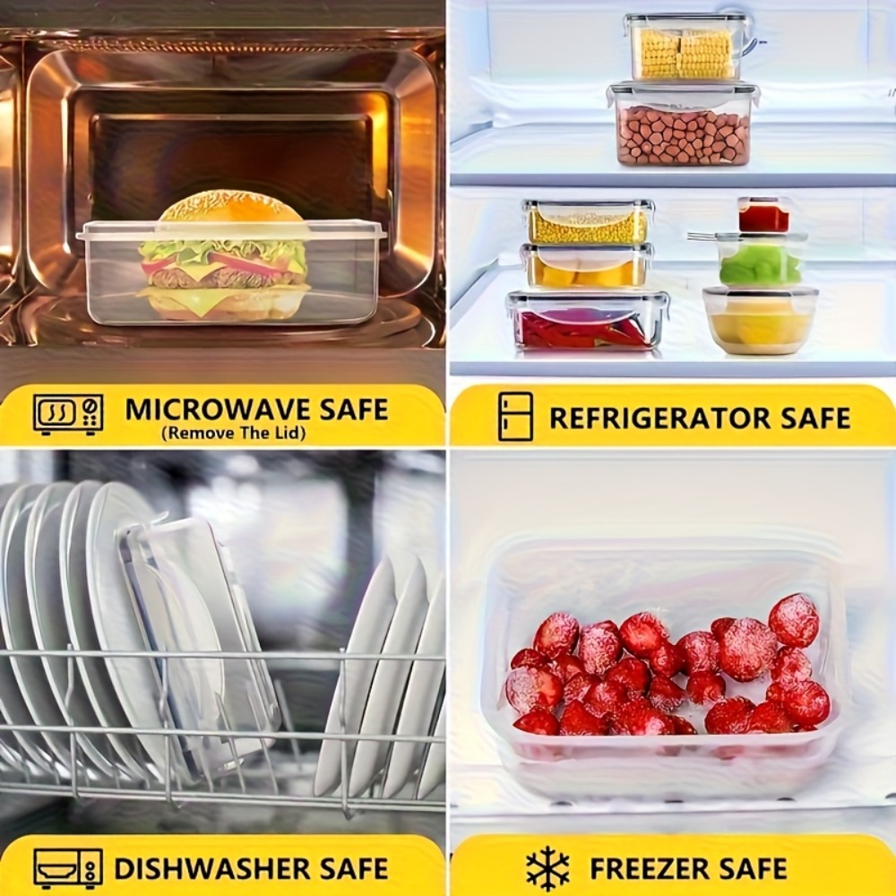 8-PC BPA-Free Airtight Food Co - đánh giá và giá Meal Prep Containers Xl