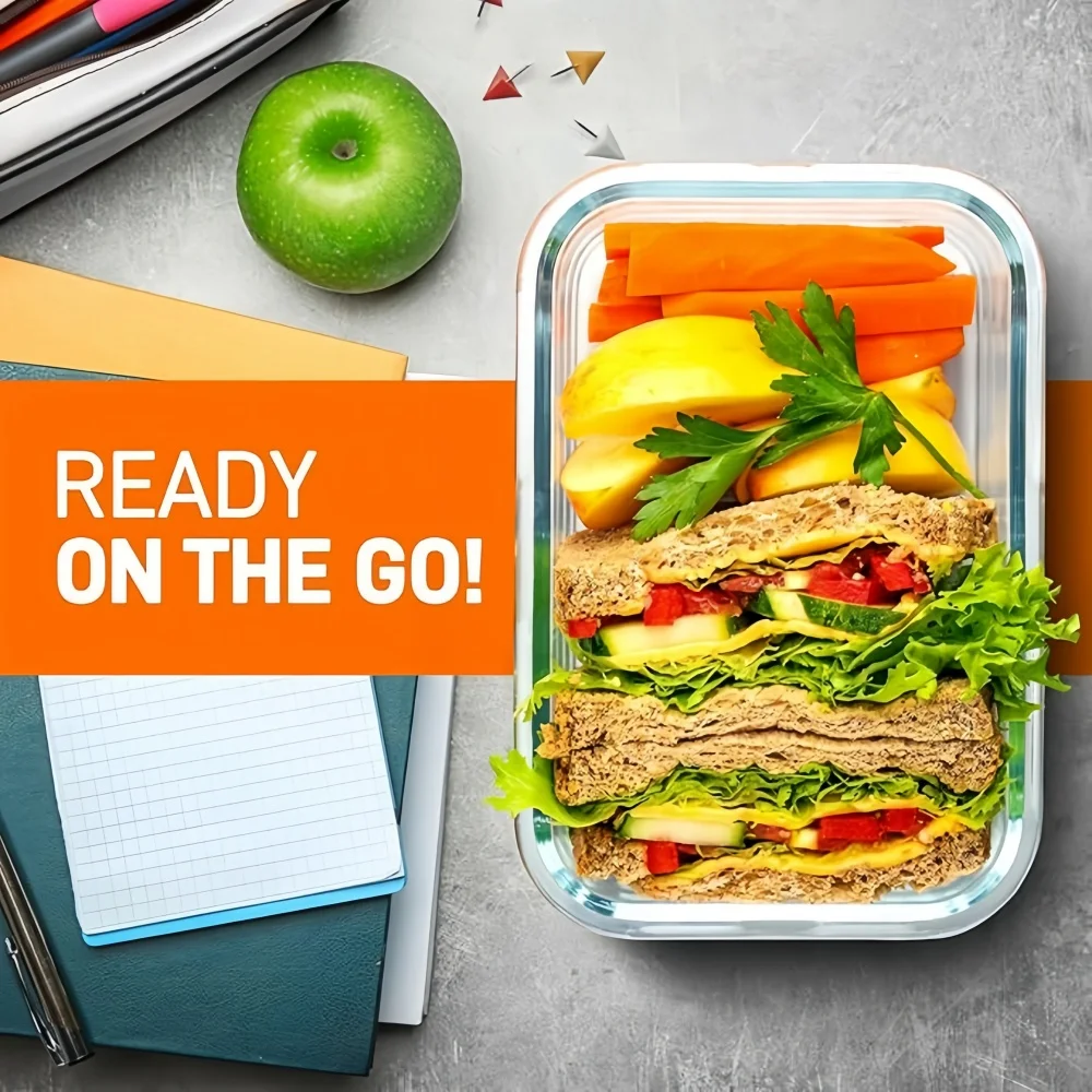 BPA-Free Glass Lunch Box Recta - đánh giá và giá Meal Prep Rezepte