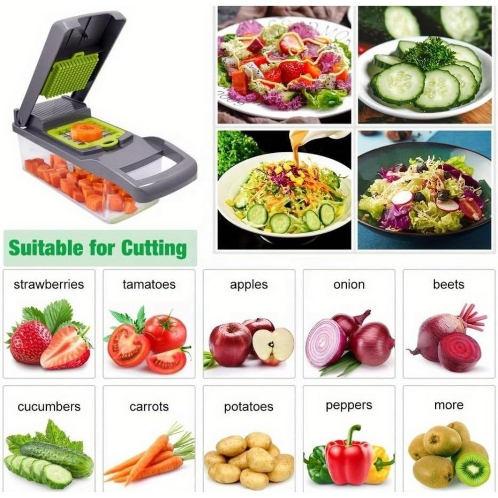 16 in 1 Vegetable Chopper Slic - đánh giá và giá Mango Splitter Tool
