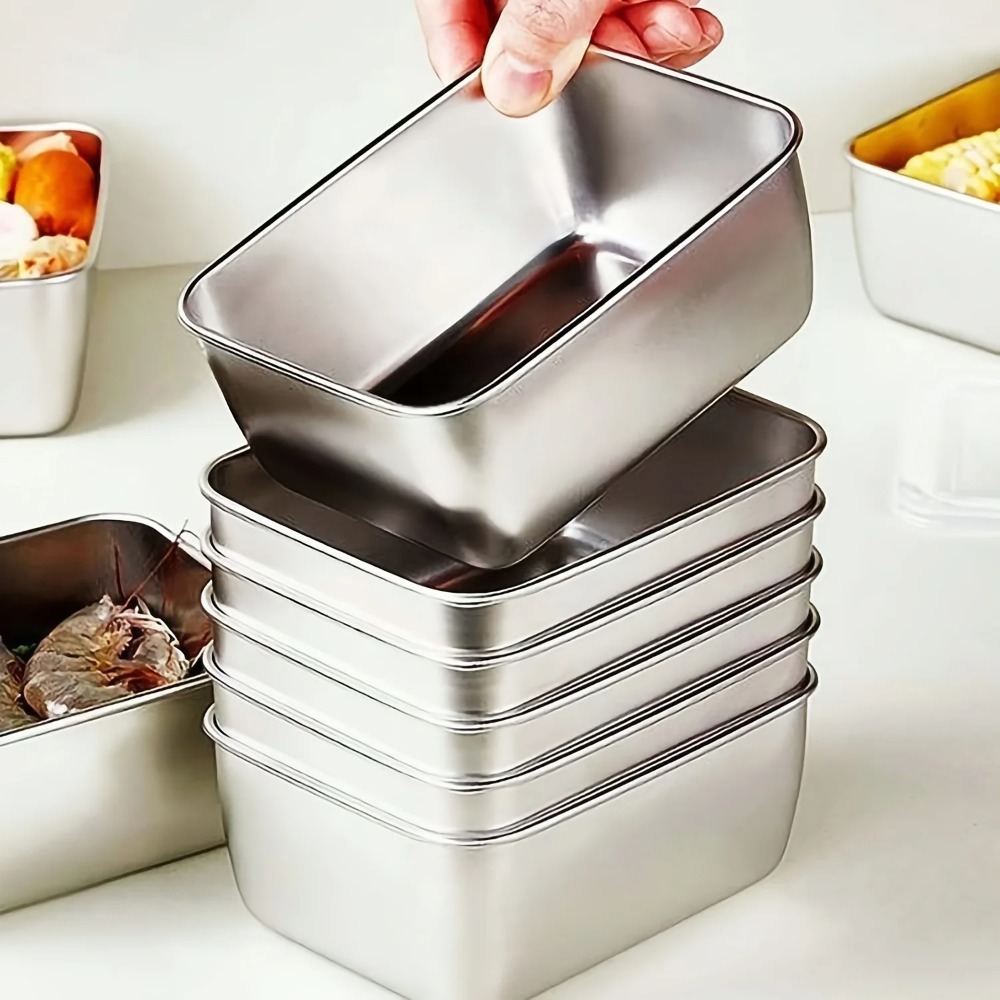 6-Piece Stainless Steel Food C - đánh giá và giá Meal Prep Containers Xl