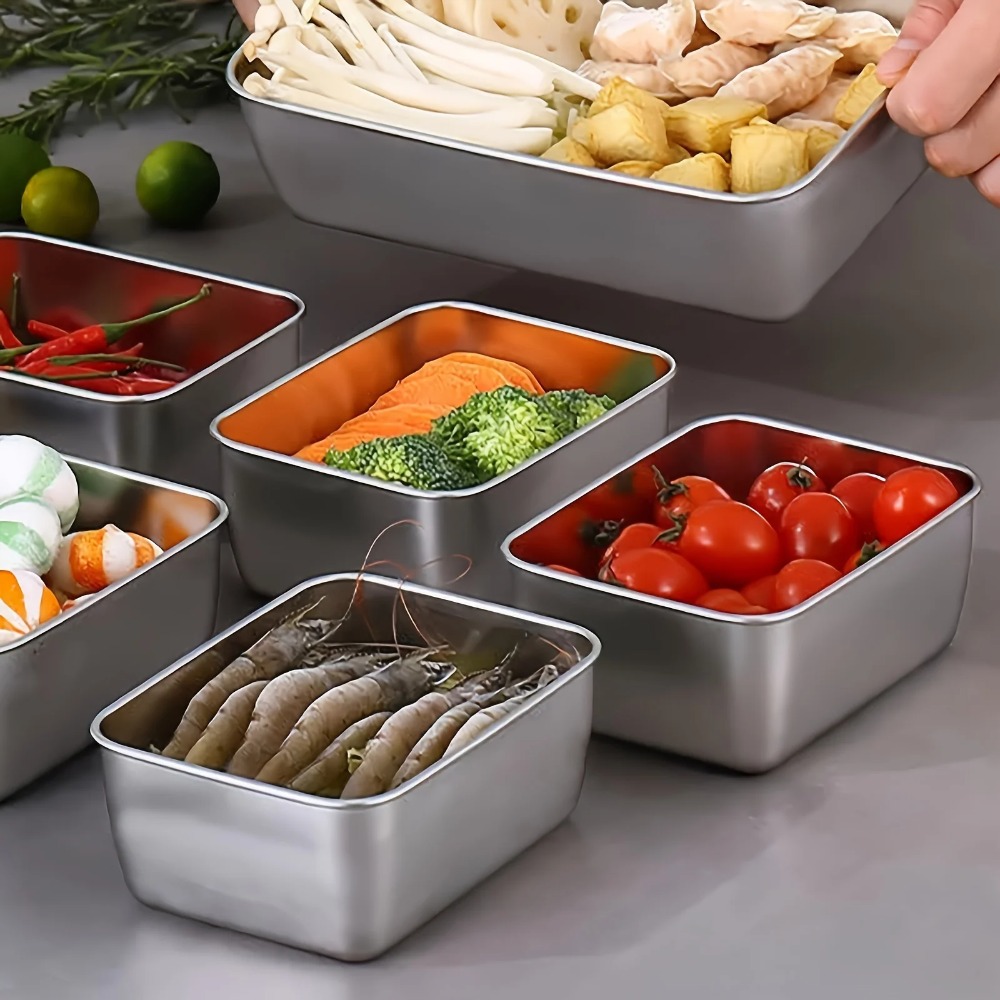 6-Piece Stainless Steel Food C - đánh giá và giá Meal Prep Containers Xl