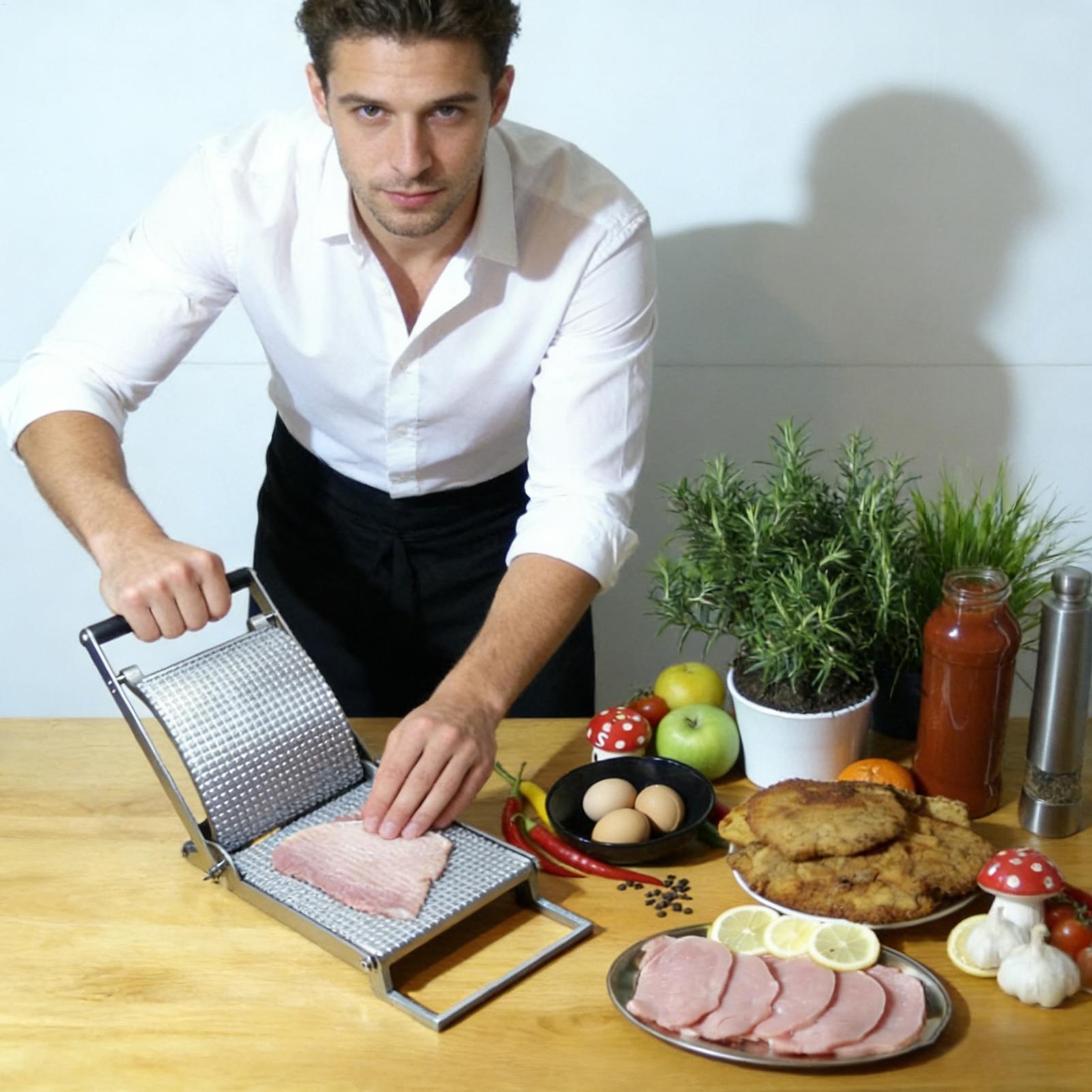 Meat Tenderizer Stainless Stee - đánh giá và giá Meal Prep Pork