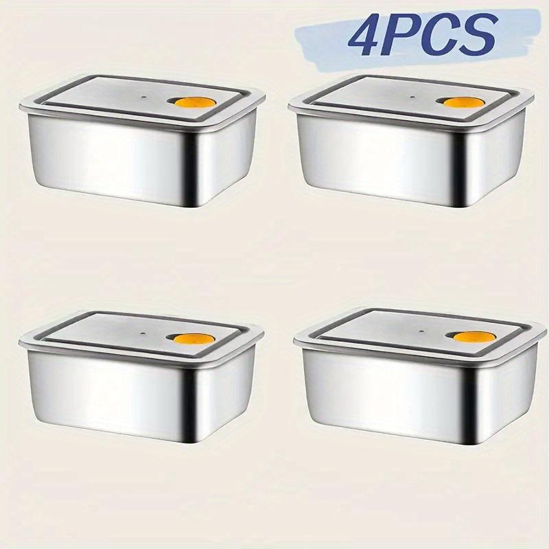 4pc Stainless Steel Food Stora - đánh giá và giá Meal Prep Containers Xl