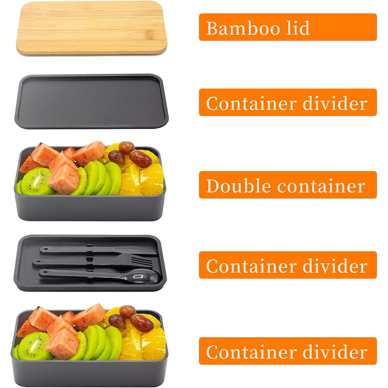 Japanese Bento Box with Bamboo - đánh giá và giá Meal Prep Japanese