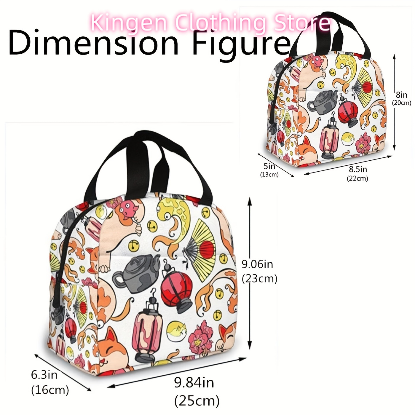 1Pcs Insulated Lunch Bag with  - đánh giá và giá Meal Prep Japanese