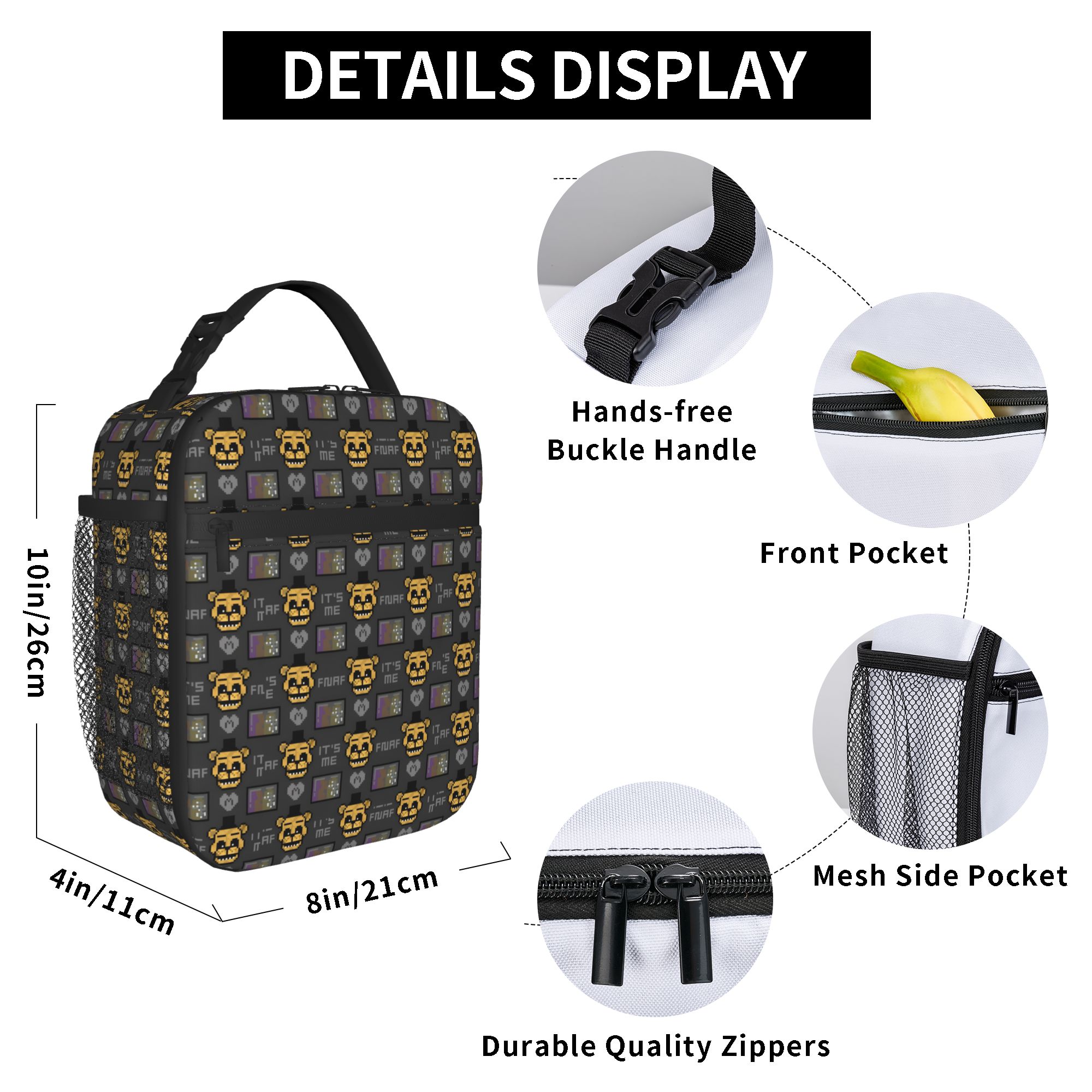 Custom FNAF At Freddys Portabl - đánh giá và giá Meal Prep Bag