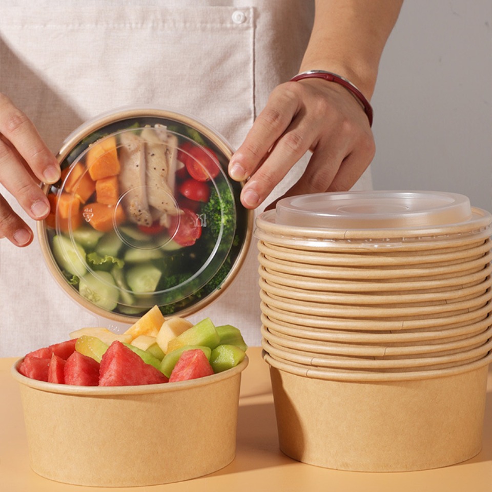 5/10/20PCS Kraft Paper Bowls w - đánh giá và giá Meal Prep Day
