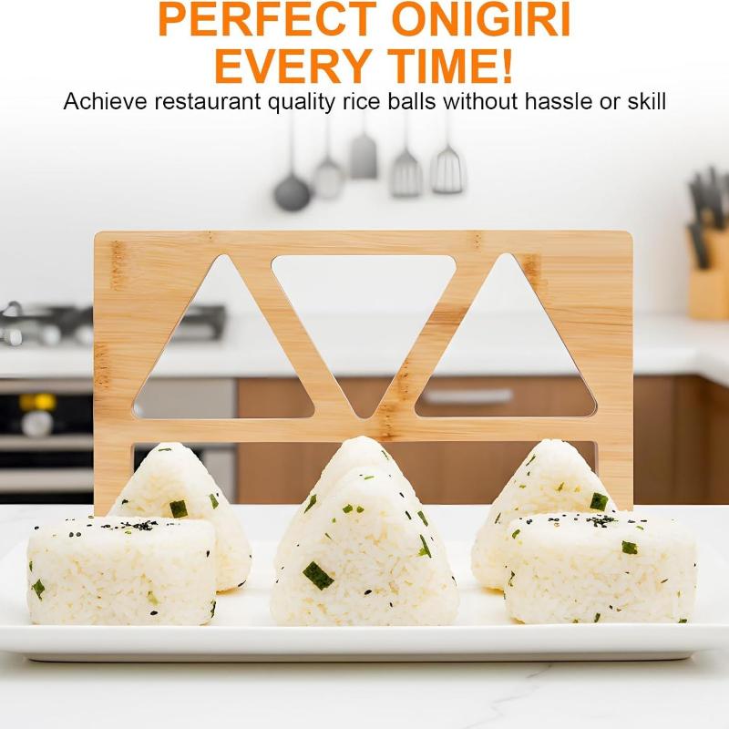 Wooden Onigiri Rice Ball Mold  - đánh giá và giá Meal Prep Japanese