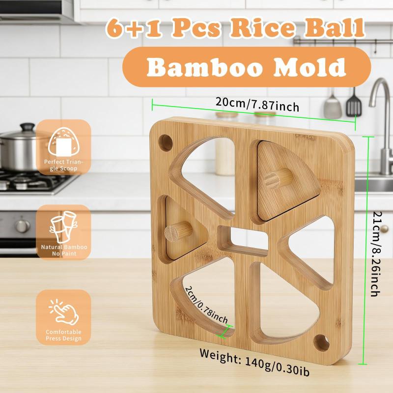 Wooden Onigiri Rice Ball Mold  - đánh giá và giá Meal Prep Japanese