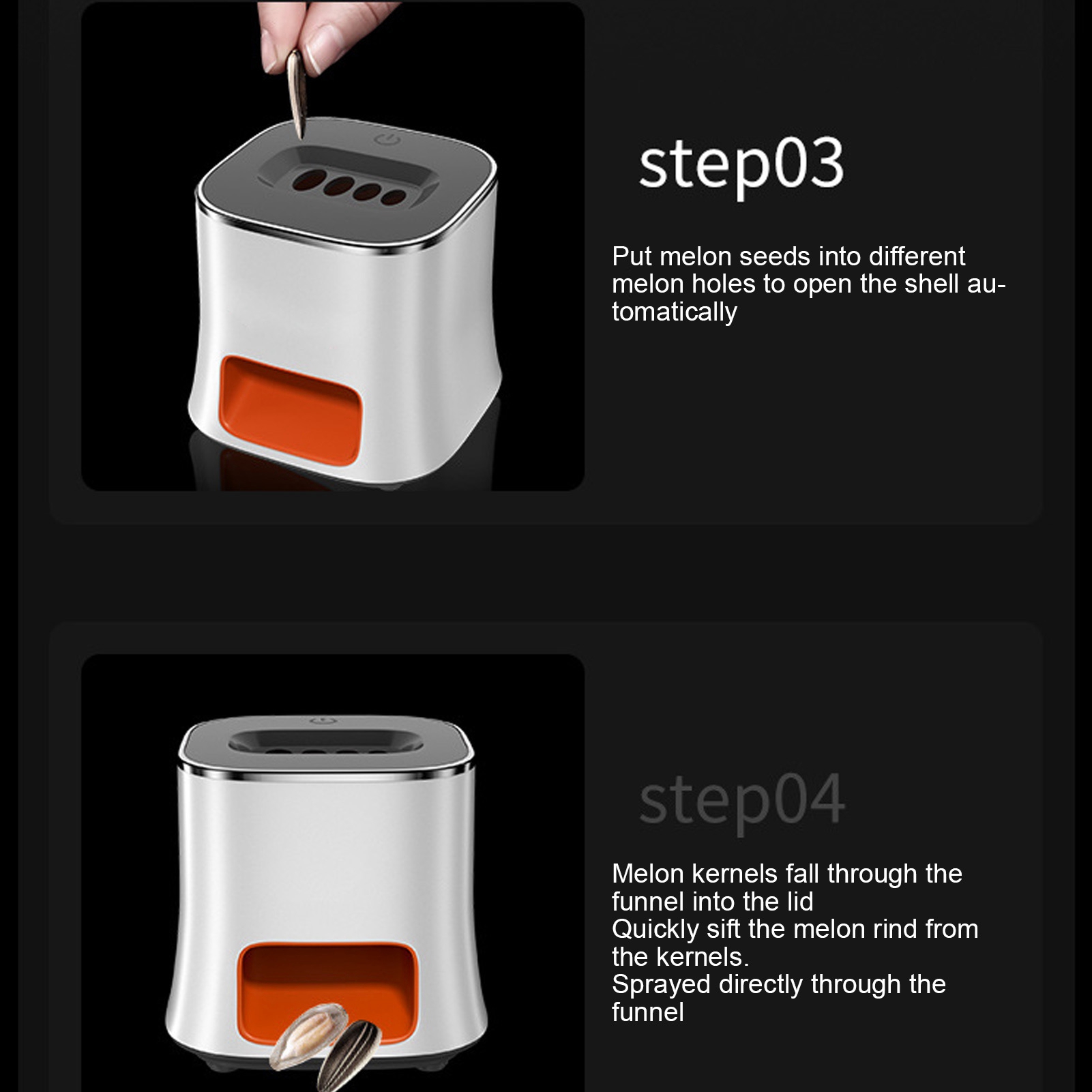 F5 White Automatic Melon Seed  - đánh giá và giá Mango Splitter Tool